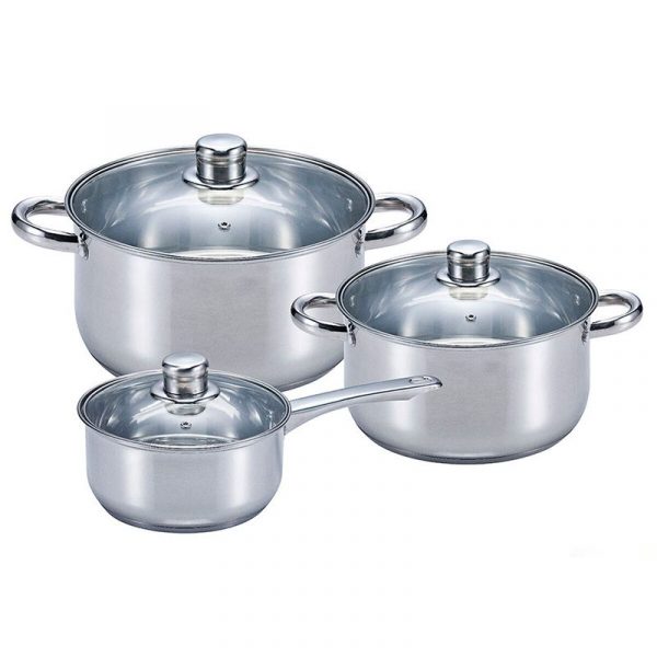 Batería de Cocina 6 Piezas Mecina Tapa de Vidrio - D&C - Imagen 2