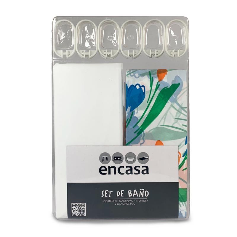 Set de Baño 14 Piezas Flores - Encasa | BUALE