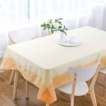 Mantel Linenlook 150x210 cm Amarillo Bordado - Doral