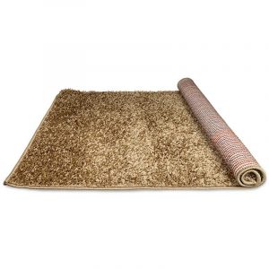 Alfombra Bajada de Cama Shaggy Classic 50x90 cm / Beige - Doral