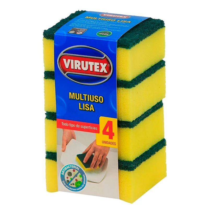 VIRUTEX ILKO Esponja Lisa x 4-Clasica