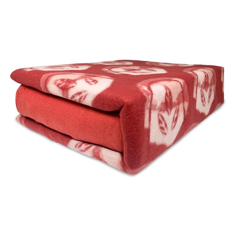 Sábanas de Polar Composé 2 Plazas / Tres Hojas Rojas - Doral |BUALE