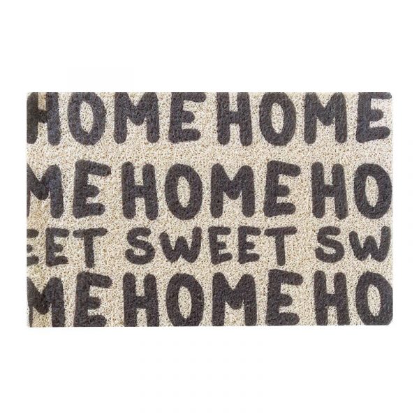 Limpiapiés Alfombra 40x60 cm / Home Sweet Negro - Doral
