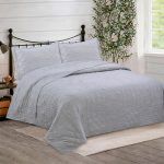 Quilt Bordado Elegance Allegra 1.5 Plazas Gris - Doral
