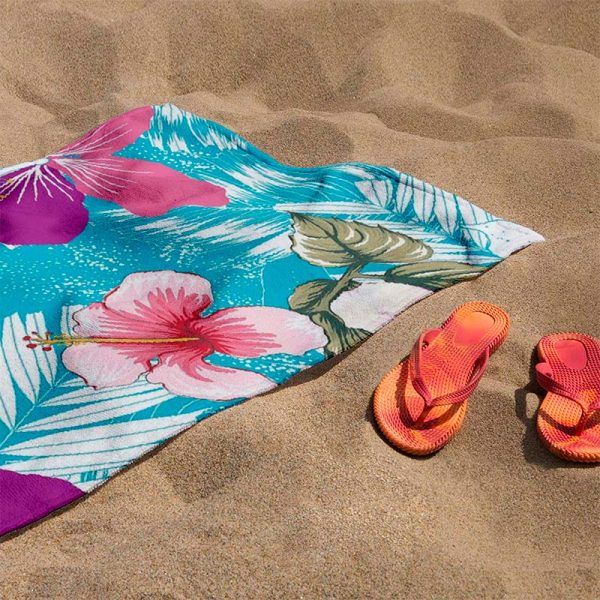Toalla de Playa Microfibra 70x140 cm / Flores - Jovial - Imagen 2