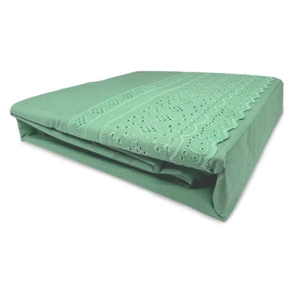 Juego de Sábanas Broderie Simone 2.5 Plazas / Verde - Doral