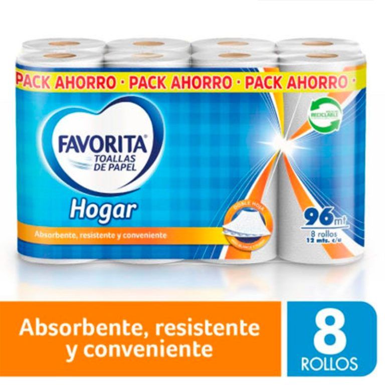 Toalla Papel Hogar Mega Rollo - Favorita | BUALE