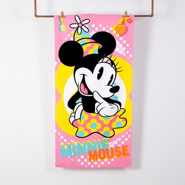 Toalla de Playa 70x140 cm + Bolso / Minnie Dots - Mashini