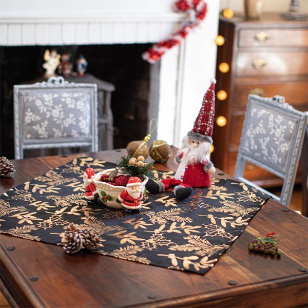 Carpeta de Mesa Estampado Emily 73x73cm / Negro - Doral