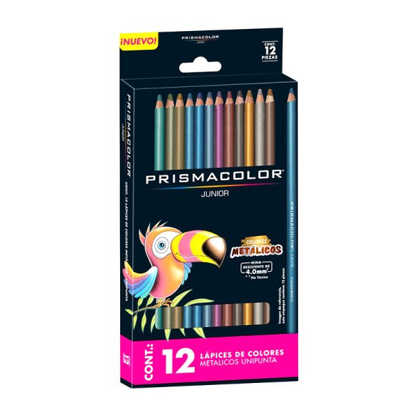 Lápices 12 Colores Metálicos - Prisma