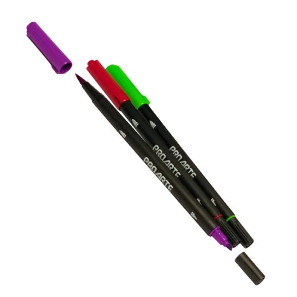 Marcador Doble Punta Lettering 24 Colores - Proarte - Imagen 2