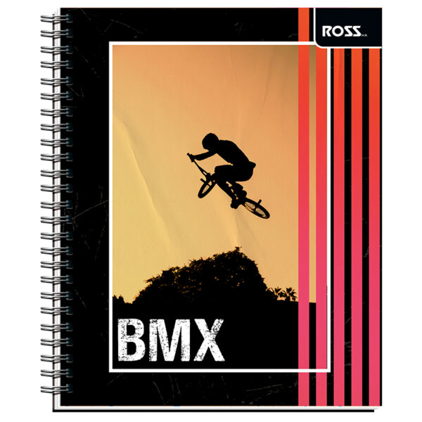 Cuaderno Universitario Sport Kids 100 Hojas 7mm / BMX Sombra - Ross