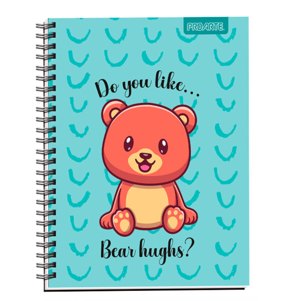 Cuaderno Universitario Cute 100 Hojas 7mm / Osito Pardo - Proarte