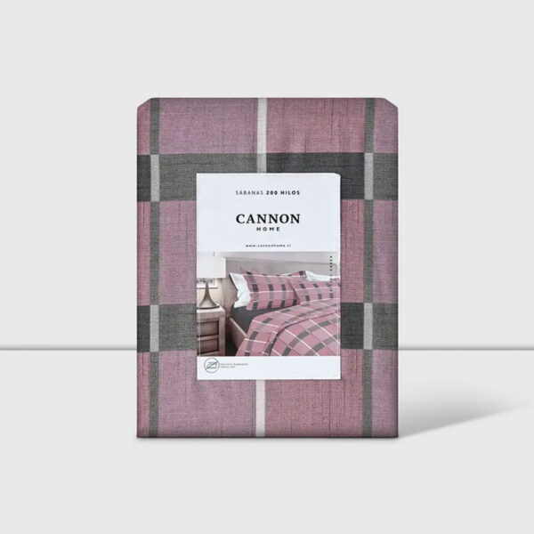 Juego de Sábanas Estampada 200 Hilos 2 Plazas / Checks -  Cannon - Imagen 3