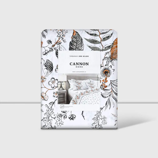 Juego de Sábanas Estampada 200 Hilos 2 Plazas / Foliage -  Cannon - Imagen 3