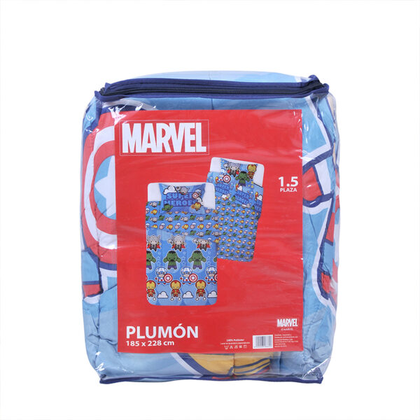 Plumón Microfibra Reversible 1.5 plazas / Avengers Kawaii - Mashini - Imagen 3