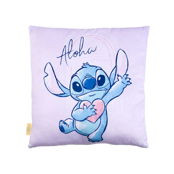 Cojín Velour Estampado / Stitch Aloha - Mashini - Imagen 2