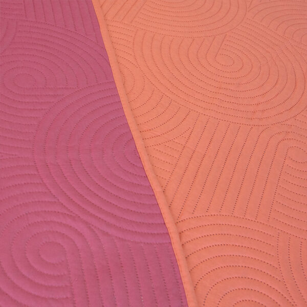 Quilt Hotpress Liso Bicolor 1.5 plazas / Salmón y Rosa - Doral - Imagen 3