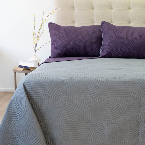Quilt Hotpress Bicolor 2.5 Plazas / Obispo y Gris - Doral - Imagen 2