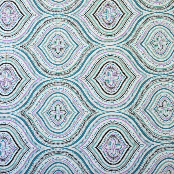 Quilt Stitchy Estampado 1.5 Plazas / Abstracto Petróleo y Lila - Doral - Imagen 2