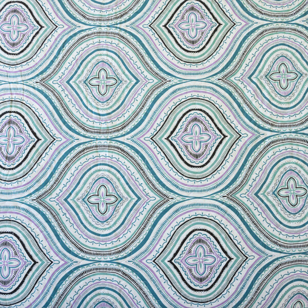 Quilt Stitchy Estampado 2 Plazas / Abstracto Petróleo y Lila - Doral - Imagen 2
