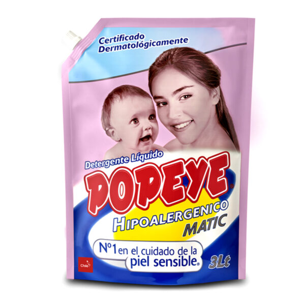 Detergente Hipoalergénico Doypack 3  Lts. - Popeye