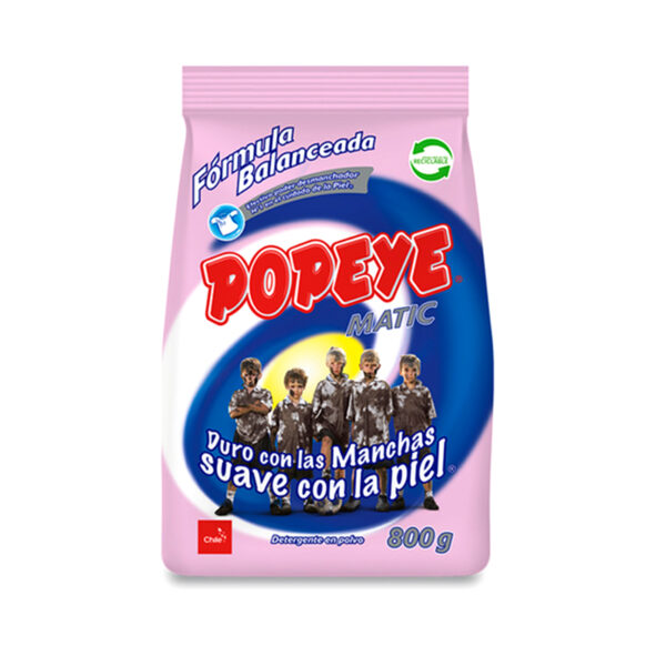 Detergente en Polvo 800 gr. - Popeye