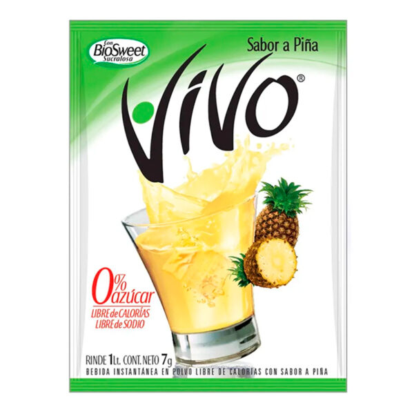 Jugo en Polvo Piña 7 gr. - Vivo
