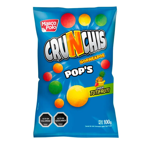 Crunchis Pops Tutifrutti 100 grs - Marco Polo