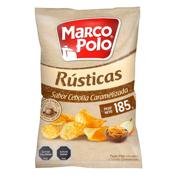 Papas Fritas Rústicas Cebolla Caramelizada 185 gr. - Marco Polo