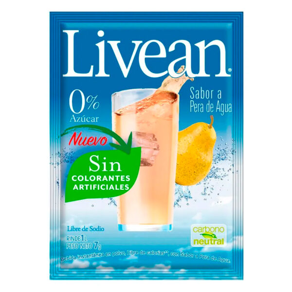 Jugo en Polvo Pera Agua 7 gr. - Livean