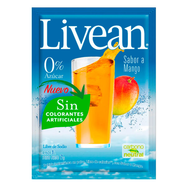 Jugo en Polvo Mango 7 gr. - Livean