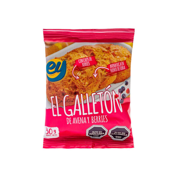 Galletón Avena y Berries 30 gr. - Ey!