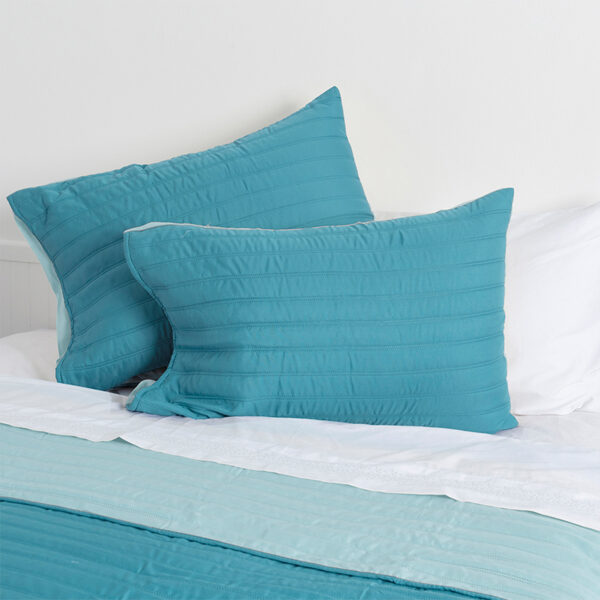 Quilt Toledo Liso 2 Plazas / Calypso y Celeste - Imagen 3