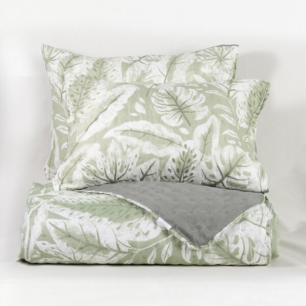 Quilt Toledo Estampado 1.5 Plazas / Leaves - Mashini - Imagen 2