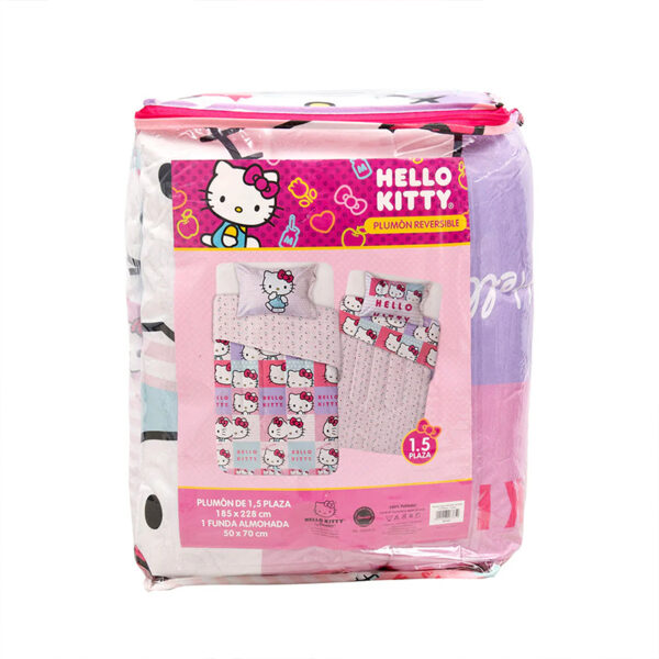 Plumón Microfibra Reversible 1.5 plazas / Hello Kitty Caras - Mashini - Imagen 3