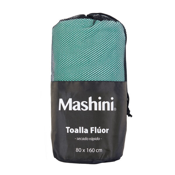 Toalla Deportiva Poliamida Flúor 500gr. 80x160cm. / Turquesa - Mashini - Imagen 4