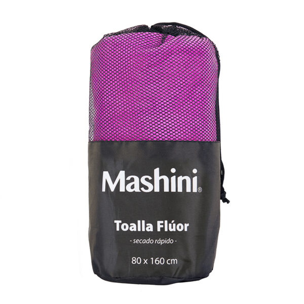 Toalla Deportiva Poliamida Flúor 500gr. 80x160cm. / Fucsia - Mashini - Imagen 4