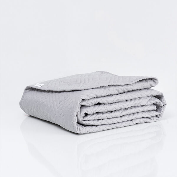 Quilt Cordoba Liso 1.5 Plazas / Gris - Mashini - Imagen 2