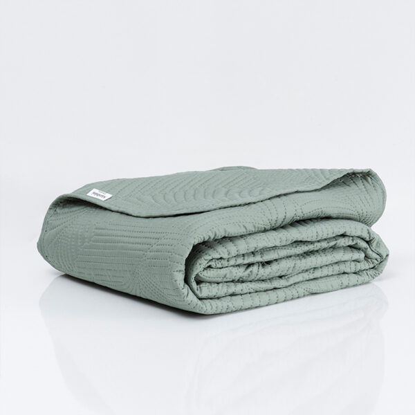 Quilt Cordoba Liso 2 Plazas / Verde - Mashini - Imagen 2