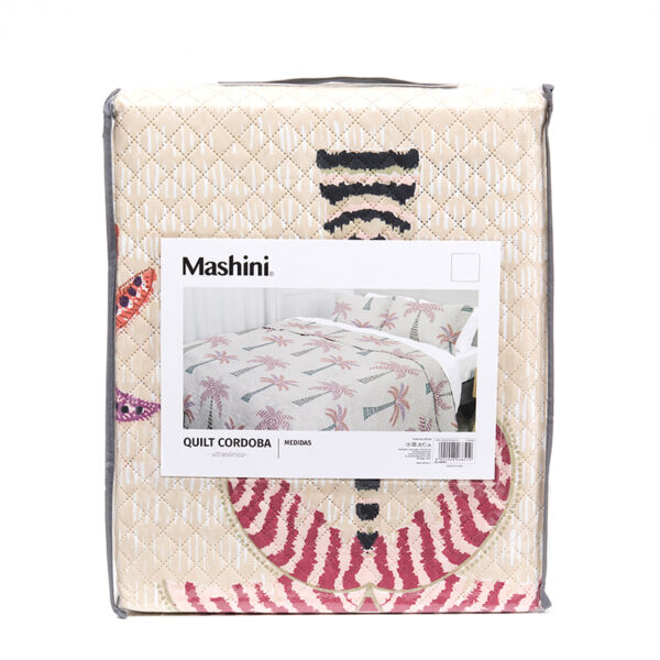 Quilt Cordoba Estampado 1.5 Plazas / Palmeras - Mashini - Imagen 4