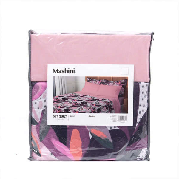 Quilt + Sábana Estampado 1.5 Plaza / Amanda - Mashini - Imagen 4