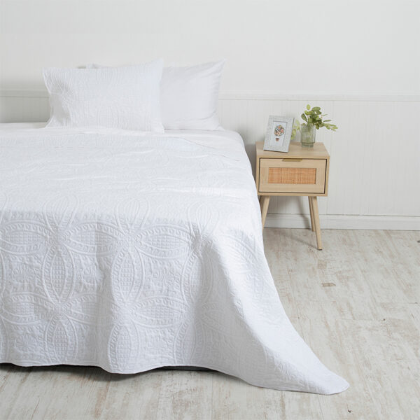 Quilt Portugal 1.5 Plazas / Blanco - Mashini