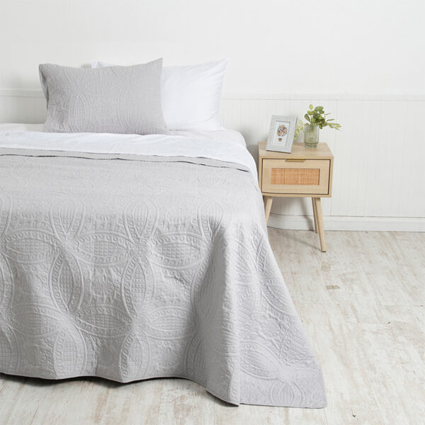 Quilt Portugal 1.5 Plazas / Gris - Mashini