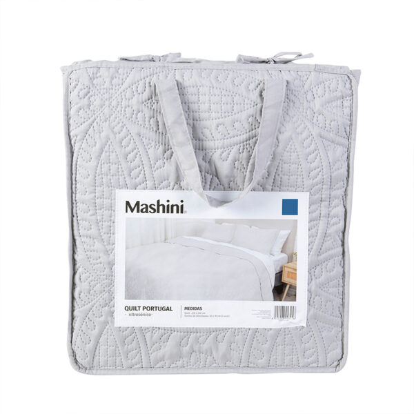 Quilt Portugal 2.5 Plazas / Gris - Mashini - Imagen 4