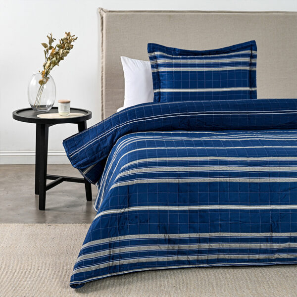 Quilt Estampado 1.5 Plazas / Marino - American Family by Cannon