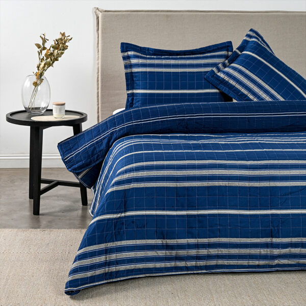 Quilt Estampado 2.5 Plazas / Marino - American Family by Cannon