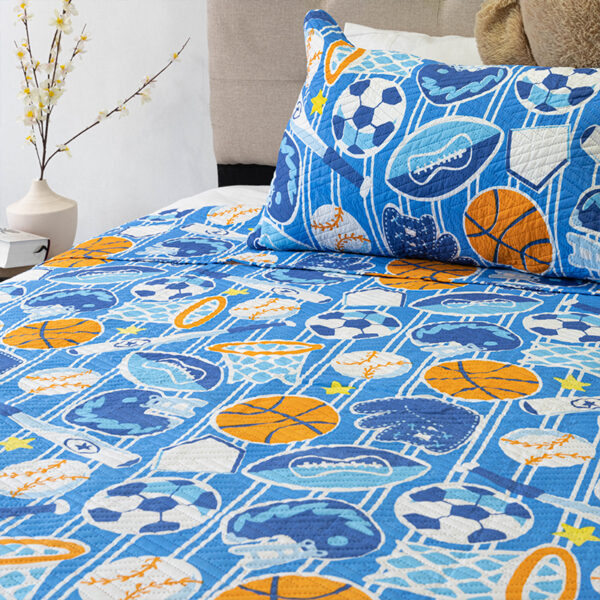 Quilt Hotpress Estampado Infantil 1.5 plazas / Deportes - Doral - Imagen 3