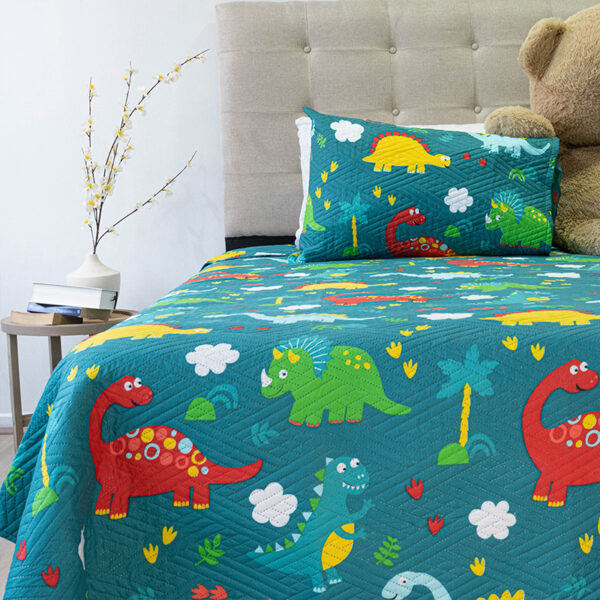 Quilt Hotpress Estampado Infantil 1.5 plazas / Dinosaurios - Doral