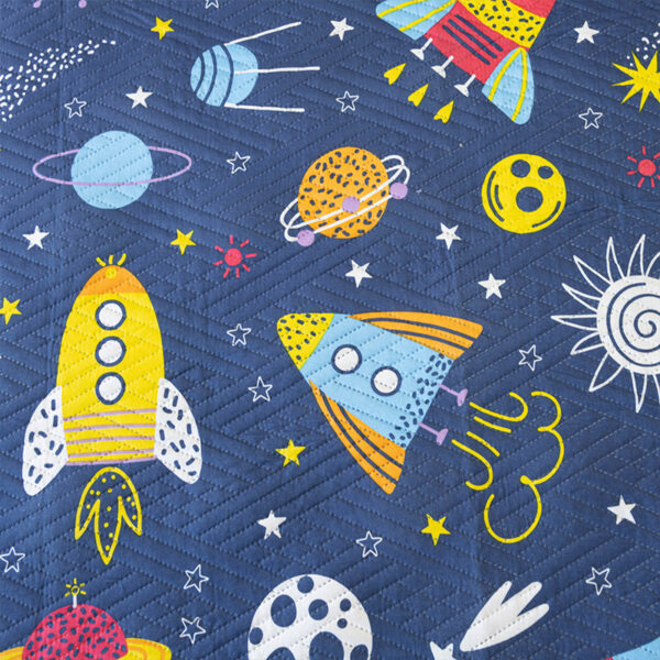 Quilt Hotpress Estampado Infantil 1.5 plazas / Naves Espaciales - Doral - Imagen 2